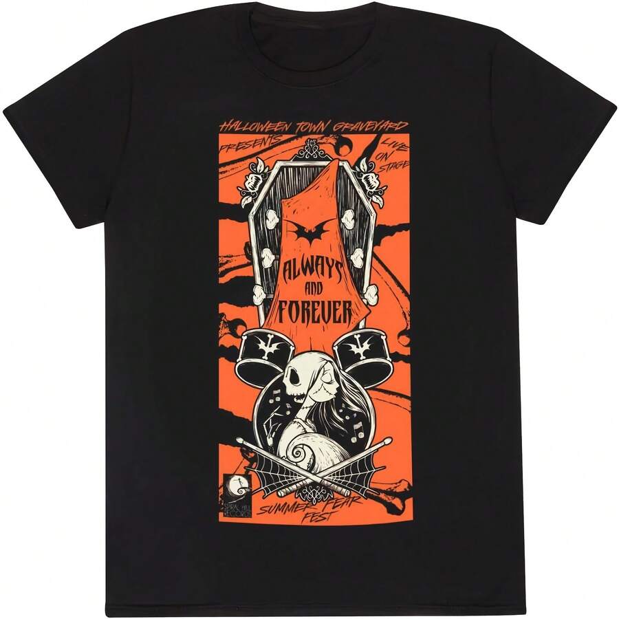 Nightmare Before Christmas - Always And Forever Sally Cemetery Adult Unisex T-Shirt - 顏色4 - 查看 1