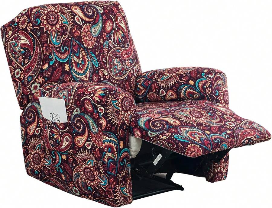 Recliner Chair Covers Stretch Recliner Slipcovers Washable Lazyboy Recliner Cover 4 Pieces Covers For Recliners 1 Seat Recliner Couch Covers Furniture Protector Prevent Stain And Pets Hair,18226075 - Baby Blue - View 1