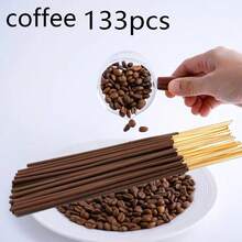 28/92/133/228支香薰咖啡香棒，高品质22厘米咖啡豆香竹香棒，适用于万圣节、圣诞节、瑜伽馆、家居香氛、办公室必备 - 彩色 - 查看 8