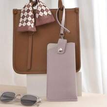 1pc Luxury Women's Eyeglass Case Leather Soft Holder Pocket Cases Slim Travel Pouch For Sunglasses Eyeglasses Reader Eyewear - Multiple Colors - View 16