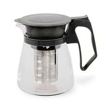 ZYLX SHOPPING – Jarra de Infusiones Quttin con Filtro Acero Inoxidable 1100 ml / 1500 ml Vidrio Borosilicato - Gris - Ver 3