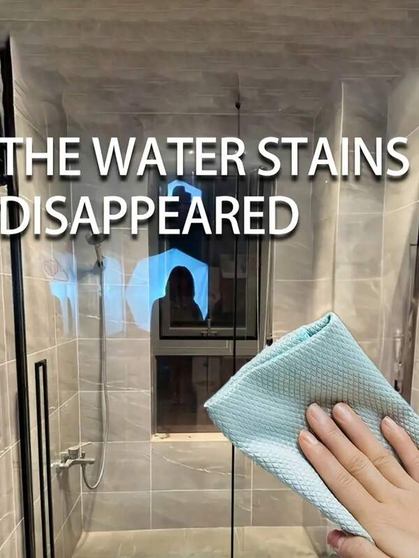 2/5 piezas Paños de limpieza mágicos, limpieza sin rayas para la cocina y el vidrio, eliminación rápida de manchas, diseño moderno, paños de cocina que no sueltan pelusa, aptos para el baño y la cocina