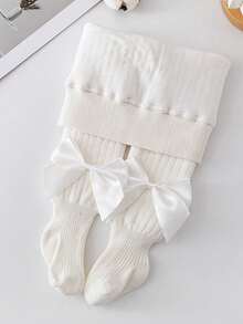 1 件女童纯色保暖内衬紧身裤，小女孩蝴蝶结保暖裤，保暖内衬，适合 5°C 以下，适合秋冬季 - 彩色 - 查看 27