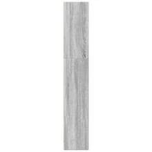Librería Larryhot Sonoma Gris 40x24x143 cm Madera industrial, resistente y duradera, fácil de montar, estilo decorativo, adecuadA, Para guardar adornos, figuras, libros, pequeños objetos, etc. - Gris - Ver 5