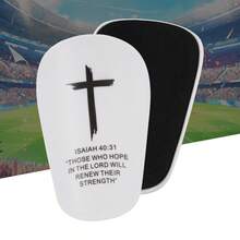1 Pair Cross Pattern Football Shin Guards - Durable Football Gear, Fashionable Design, Comfortable, Unisex Football Accessory