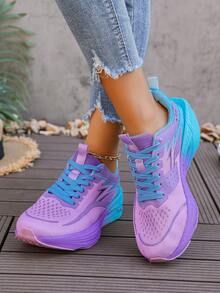 2025 Novos Tênis Femininos Leves e Respiráveis para Corrida - Design em Cor de Algodão Doce, Sola MD Absorvente de Choque, Tênis Esportivos de Cano Baixo na Moda, Treinamento Fitness Uso Casual Duplo (Tamanho EU 36-43), Calçados Esportivos Femininos, Design de Fechamento Confortável e Seguro, Item de Alto Desempenho e Moda, Essencial para Entusiastas da Saúde