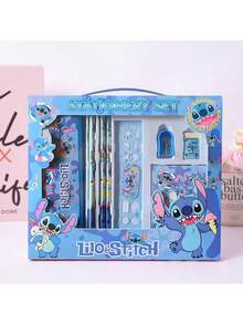 Bộ quà tặng văn phòng phẩm Stitch và Công chúa băng giá, Hộp quà tặng đồ dùng học tập, Mùa tựu trường - Nhiều màu - Xem 14