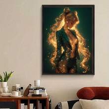 1件套精美月亮女孩钻石画工艺贴纸卡通奇幻水手迷人动漫套装刺绣十字绣套件水钻家居房间爱好装饰DIY马赛克画节日假日玩具情人节、斋月礼物 - 白色 - 查看 3