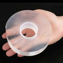 500cm-1000cm/Roll Home Essentials Double Sided Tape Kitchen Roll Self Adhesive Wallpaper Double Sided Tape Nano Tape Double Sided Tape Transparent NoTrace Reusable Waterproof Adhesive Tape For Metal, Glass, Home, Office & Decoration Home Essentials Double Sided Tape Kitchen Roll Self Adhesive Wallpaper Heavy-Duty Nano Double-Sided Tape - Reusable, Traceless & Washable - Strong Adhesive Strips For Home, Office & Car Use﻿ - Multicolor - View 2