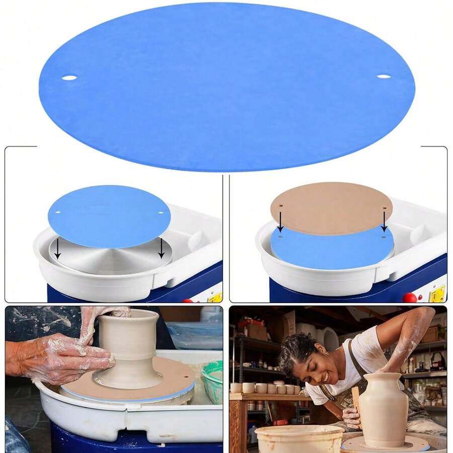 12 pulgadas BatMate para alfarería y cerámica, paño de lanzamiento de arcilla redondo mejorado para hacer cerámica y alfarería, accesorios de máquina de alfarería