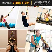 Correas de entrenamiento de suspensión |     correas de entrenamiento de resistencia al peso corporal, kit de entrenamiento de gimnasio en casa, fitness para interiores o exteriores - 1 - Ver 5