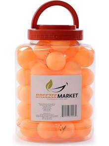 BREEZEE MARKET Set De Pelotas de Pong, Tenis De Mesa, Tamaño Profesional 60 Piezas 5 Estrellas 40 mm, Alto Rendimiento Y Tecnología en Rebote Óptimo, Calidad y Durabilidad - Naranja - Ver 8