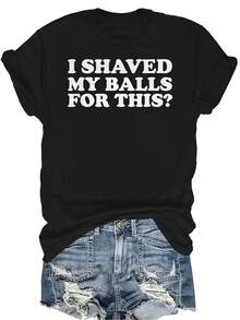 Camiseta de mujer y unisex de verano casual, transpirable y de personalidad con cuello redondo y manga corta, estilo urbano y versátil, adecuada para adolescentes y adultos - Negro - Ver 1