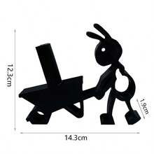 [Funny Ant Toilet Paper Holder] Funny 3D Printed Black Ant Toilet Paper Holder - No Installation Freestanding Bathroom Set - Cute Tissue Paper Holder - Bathroom Decor(1/2pcs)