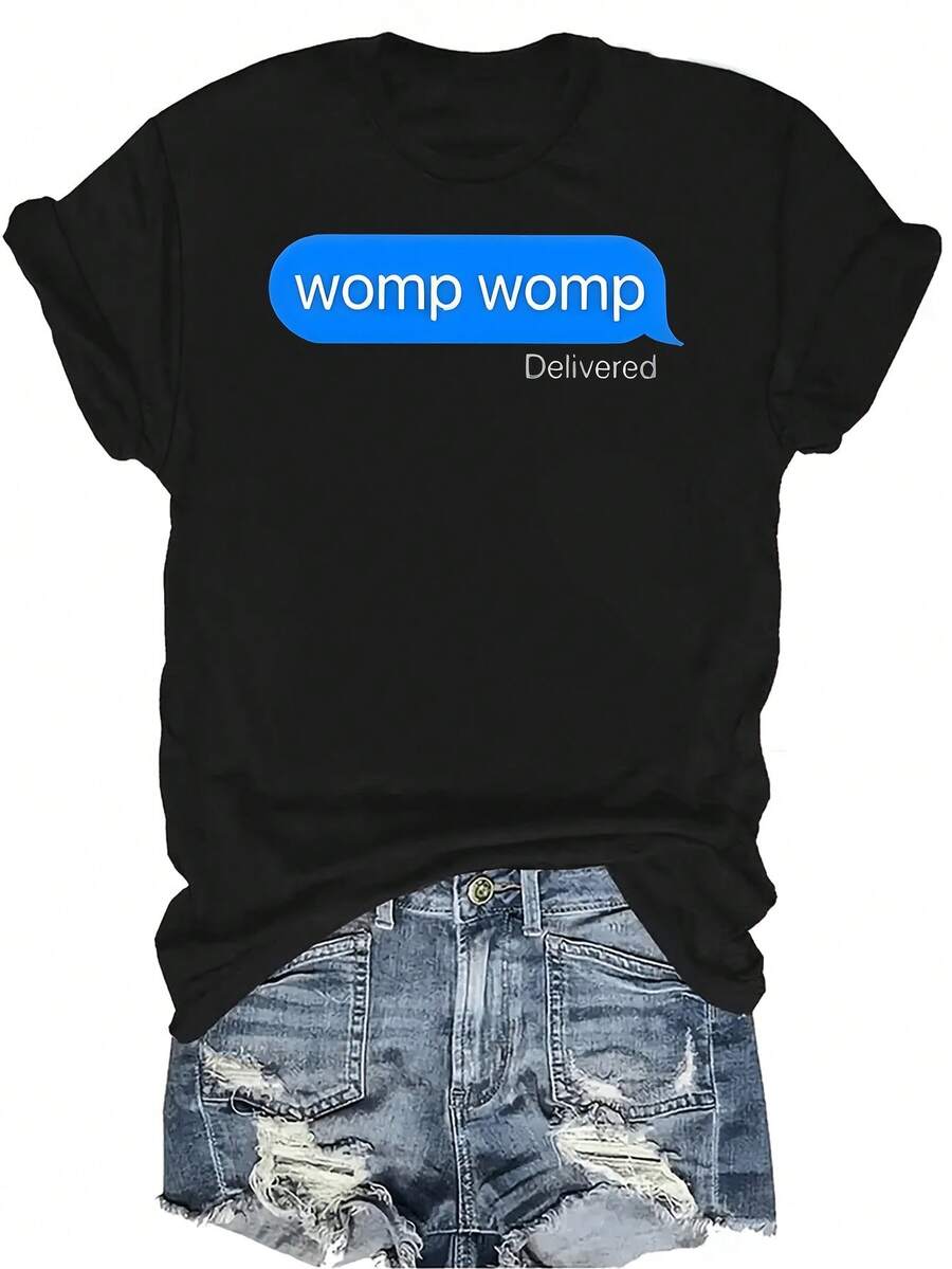 Camiseta SWY16 para mujer y unisex, de verano, casual, transpirable, con cuello redondo, manga corta, estilo urbano y versátil, adecuada para adolescentes y adultos - Negro - Ver 1