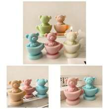 Flower Petal Cylinder Candle Mold - Resin Casting Silicone Molds Home Decor Candle Making Wave Mold