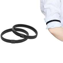 1pc/2pcs/4pcs Unisex Iron Shirt Sleeve Garters, Non-Slip Metal Cuff Links, No-Wash Armband, Suitable For Men And Women, Party, Holiday Supplies