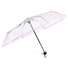 1 pièce Parapluie de voyage pliable léger à 8 baleines, vêtement de pluie mode décontracté pour les trajets et les sorties par temps de pluie