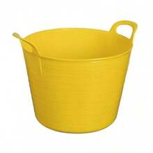 Flexible Plastic Tub With Handle For Construction, Storage, And Home Use - UK - Red - View 7