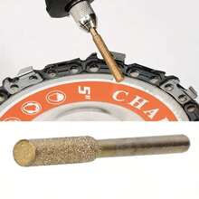 9pcs/15pcs Gold Titanium Plated Chainsaw Chain Grinding Heads, Rhinestone & Corundum Grinder Heads 4/4.8/5.5mm For Handheld Chainsaws, Logging Saws, Chain Sharpeners, Electric Rotary Files - Gold - View 4