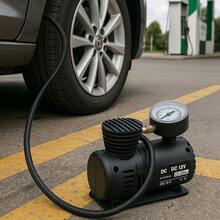 COMPRESOR DE AIRE PARA AUTO Inflador de neumáticos eléctrico inflado rápido mini compresor de aire compacto bomba - Multicolor - Ver 4