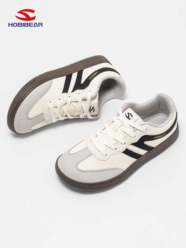 HOBIBEAR Teens' Sneakers, Extra Wide Fit, Minimalist Design, Comfortable Walking Shoes, Soft Rubber Sole, Suitable For All Seasons