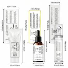 Xioimy 3 件套 345 面部舒缓修复套装，包括 345 面霜、精华液、眼霜，其中含有烟酰胺、泛醇、透明质酸，可减少黑斑、痤疮痕迹，舒缓和修复皮肤，日常护肤套装 - 白色+透明 - 查看 11