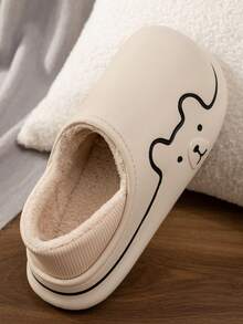 Pantuflas impermeables y térmicas para uso en exteriores en invierno, unisex. Zapatos antideslizantes sin talón para uso en interiores y en el hogar, para hombres/mujeres/jóvenes, lindos para otoño/invierno