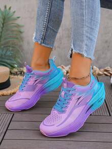 2025 Novos Tênis Femininos Leves e Respiráveis para Corrida - Design em Cor de Algodão Doce, Sola MD Absorvente de Choque, Tênis Esportivos de Cano Baixo na Moda, Treinamento Fitness Uso Casual Duplo (Tamanho EU 36-43), Calçados Esportivos Femininos, Design de Fechamento Confortável e Seguro, Item de Alto Desempenho e Moda, Essencial para Entusiastas da Saúde