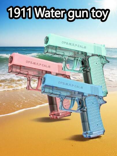 1pcs1911 Toy Water Gun, 1911 Water Gun, Automatic Cabin Return Water Gun, Summer Pool Beach Pool Shooting Game Outdoor Toys, Children's Adult Water Gun Pistol, Summer Gifts, Water Gun, Toy Gun