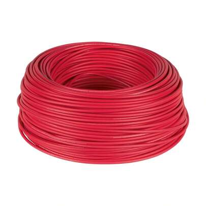 Rollo de 100 metros de cable THW CCA 12 AWG rojo 40214