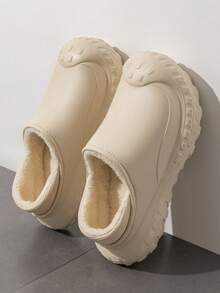 Zapatos casuales impermeables y con forro térmico para uso unisex, anti-suciedad, con suela antideslizante y cálida para interior/exterior, para otoño/invierno