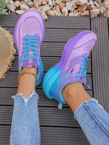 2025 Novos Tênis Femininos Leves e Respiráveis para Corrida - Design em Cor de Algodão Doce, Sola MD Absorvente de Choque, Tênis Esportivos de Cano Baixo na Moda, Treinamento Fitness Uso Casual Duplo (Tamanho EU 36-43), Calçados Esportivos Femininos, Design de Fechamento Confortável e Seguro, Item de Alto Desempenho e Moda, Essencial para Entusiastas da Saúde