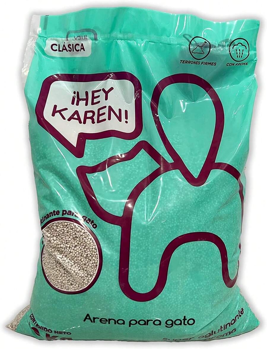 ¡Hey Karen!para Gato 10 kg, clásica, aglutinante con Aroma, Libre de Polvo,rápida absorción,Limpieza fácil.