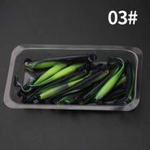 20pcs/Pack, Single Piece Size: 6.1cm, 1.3g, Fishing Soft Bait, Fish Bait, Fishing Supplies, Dual-Color Lure Bait, Artificial Bait, Lifelike Fish Bait, Suitable For All Water Bodies