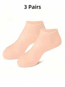 2Pcs Silicone Moisturizing Relief Socks, 1pair High Elastic Absorption Pressure Socks, Reusable Aloe Socks, Overnight SPA Sock, Anti-Slip Gel Heel Socks For Women Men Dry Skin Dry Feet Rough Skin, Home Foot Care, Use With Your Favorite Lotions, And Creams,Bag,Organizer,Storage