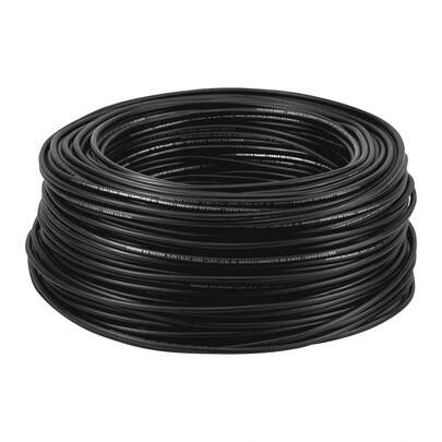 Rollo de 100 metros de cable THW CCA 12 AWG negro, Basic 40213