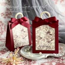 5pcs Rustic Floral & Bird Design Wedding/Party/Birthday Gift Boxes