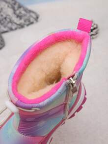 Warme Stiefel für Kleinkind Mädchen Winterstiefel Kinderschuhe Regenstiefel wasserdicht für Outdoor