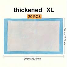100/50/40/20pcs Super Absorbent Pet Pee Pads, Designed For Large, Medium And Small Dogs Training. Super Absorbent, Leak-Proof, Odor Eliminating, Easy To Clean, Disposable. Suitable For Puppies, Kittens, And Medium/Large Dogs Indoor Training And Daily Use. [Quantity Varies By Specification]