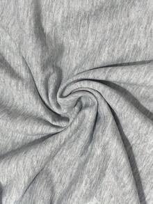 Women's Hold On I'm Overstimulated Printed Christmas Casual Sweatshirt, Long-Sleeved Pullover, Comfortable Fit, Round Neck Design, Breathable Fabric, Casual And Fashionable Top,Suitable For Family Gatherings And Trave - 灰色 - 查看 6