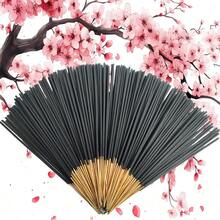 8.66-Inch Japanese Black Cherry Blossom Incense Sticks, Unique Japanese Cherry Blossom Fragrance, Long Burning Time For Home And Hotel Air Freshening, Great Gift For Halloween And Christmas