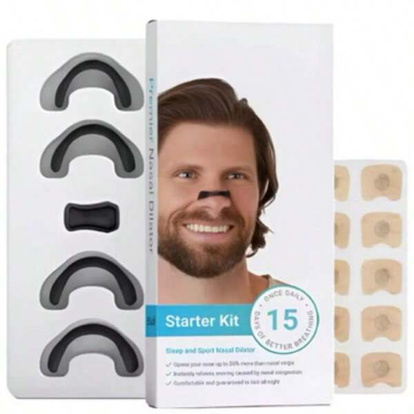 Expansor Respiratório Anti Ronco 15 Pares Adesivos Clipe Congestão Nasal Magnéticos Alívio Rápido