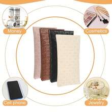 4pcs/3pcs/1pc/2pcs Unisex Rhombus Plaid Soft PU Leather Eyeglass Case - Waterproof Glasses Bag - Glasses Storage Pouch - Watch - Earphone - Small Items Organizer Accessories - Ideal Gift Choice - Multicolor - View 22