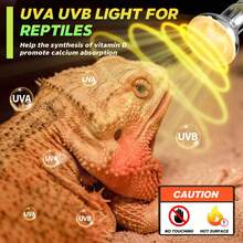 75W Reptile Heating Lamp, E27 Base, Simulates Natural Sunlight, Dimmable, Suitable For Chickens, Puppies, Maned Lizards, Lizards, Turtles, Snakes And Other Reptiles To Bask