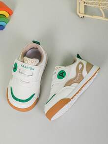 1 Paar Babyschuhe, neue Mode, weiche Sohle, atmungsaktiv, Klettverschluss, strapazierfähiges PU-Design, süß für Jungen und Mädchen, rutschfest für den Außenbereich, wasserdicht, flache Sohle, geeignet für alle Jahreszeiten