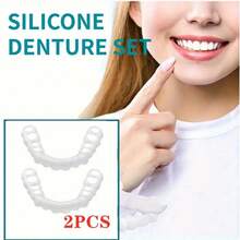 4/6片装，新款牙贴面，佩戴方便，配有便携式收纳盒，适合牙齿有缺陷或牙齿发黄、发黑的朋友，适合作为礼物送给朋友/父母。 - 白色 - 查看 12