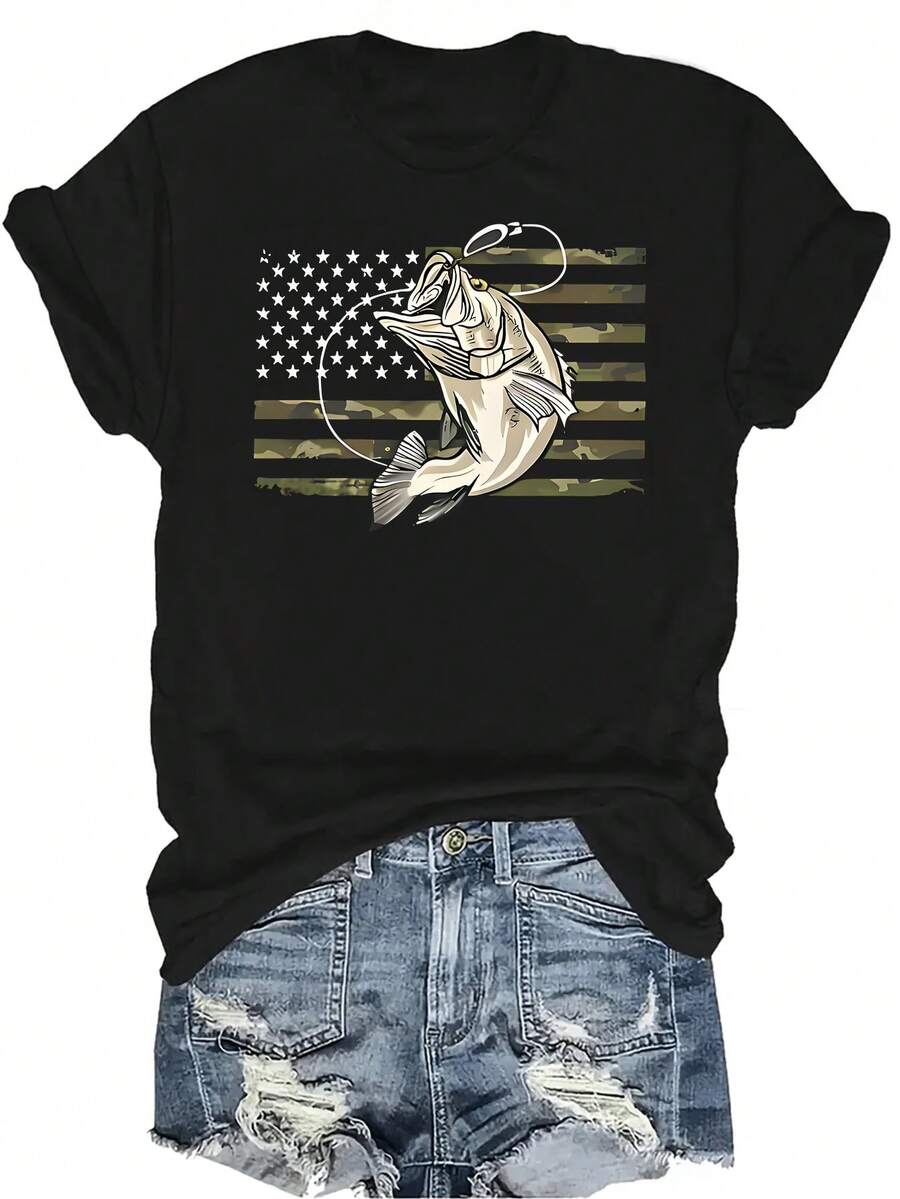 Camiseta SWY5 para mujer y unisex, de verano, casual, transpirable, con cuello redondo, manga corta, estilo urbano y versátil, adecuada para adolescentes y adultos - Negro - Ver 1
