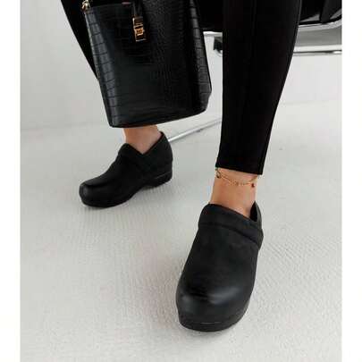 Black Platform Montoro Casual Women Oxfords Shoes