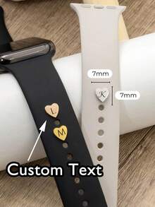 1pc Customized Heart-Shaped Pendant Strap, Personalized Strap Pendant, Gift For Mom, Birthday Gift, Letter Strap Pendant, Valentine's Day, Halloween, Christmas Gift